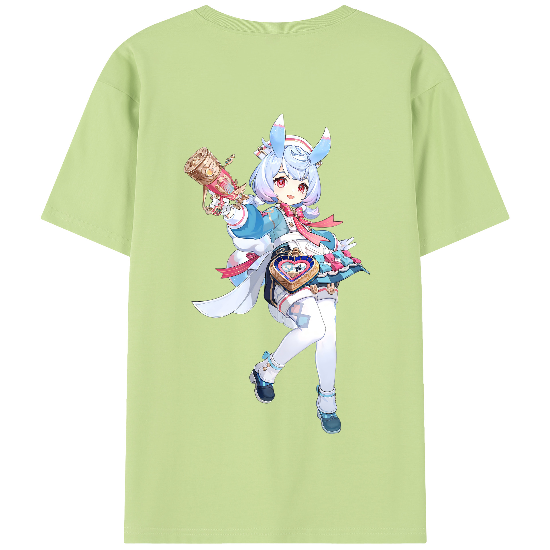 げんし神 シゲウィン genshin Shigewin 綿100％半袖Tシャツ（背面プリント）